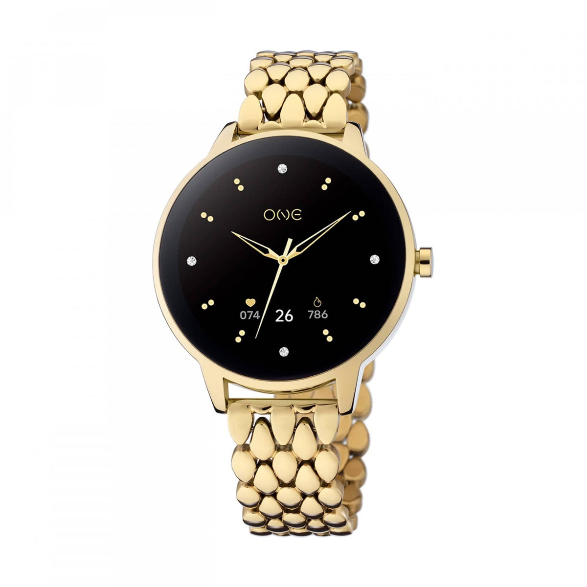 One Relógio Smartwatch QueenCall Dourado