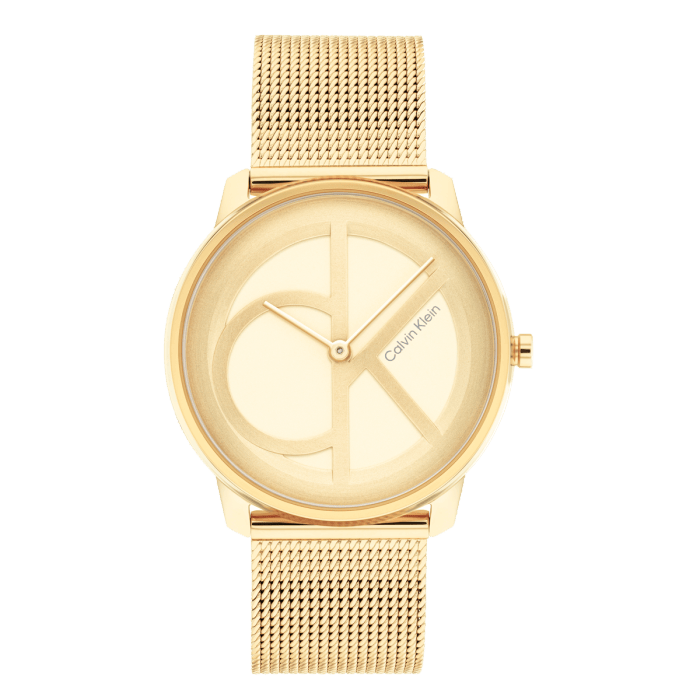 Calvin Klein Iconic Dourado em Malha Milanesa Relógio Mulher