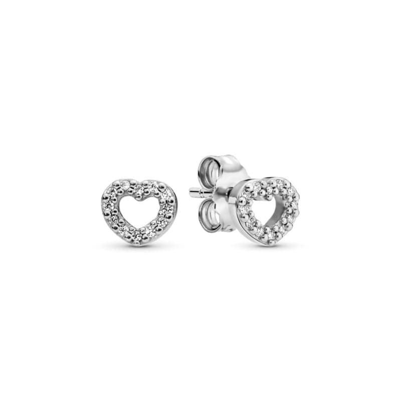 Pandora Heart Stud Brincos Mulher