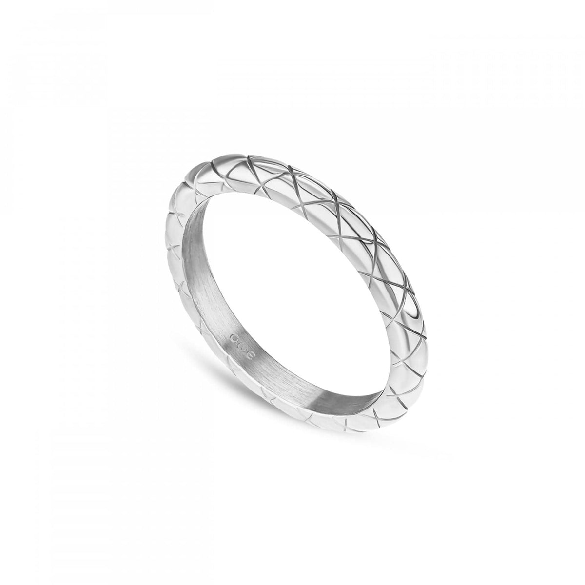 One Senhora Delightful Slim Silver Anel