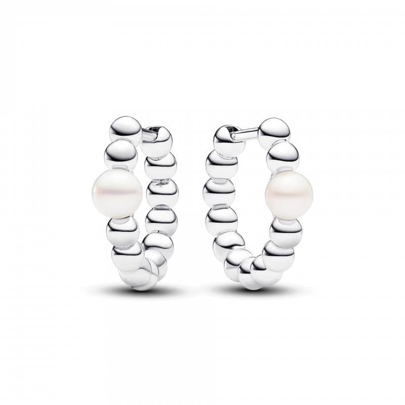 Pandora Argolas Beads Earrings Treated Freshwater Cultured