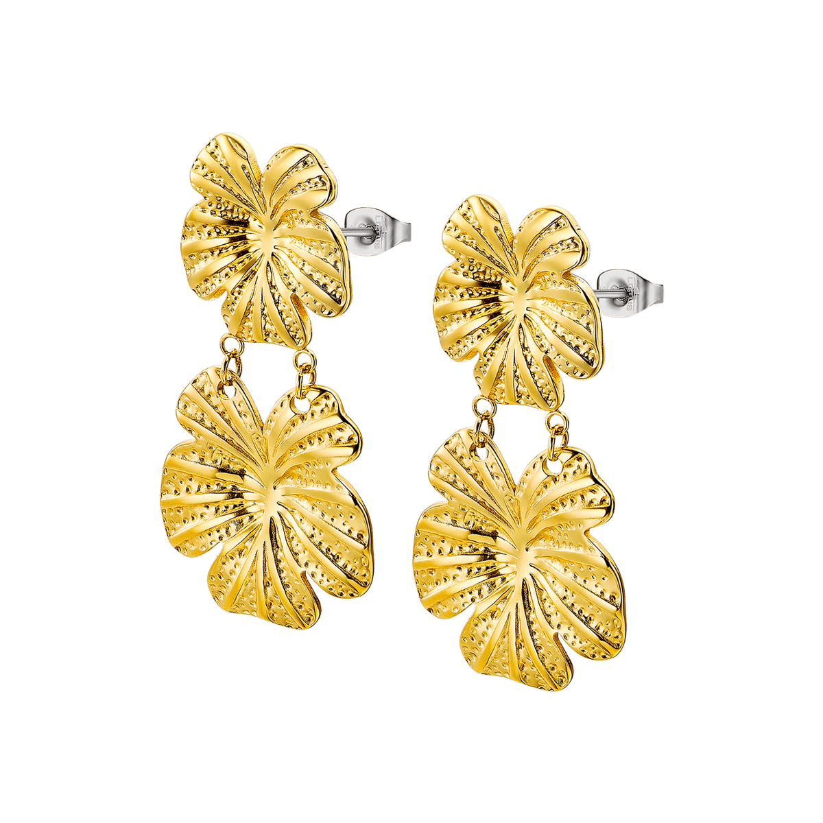 Lotus Style Brincos Dourados Mulher