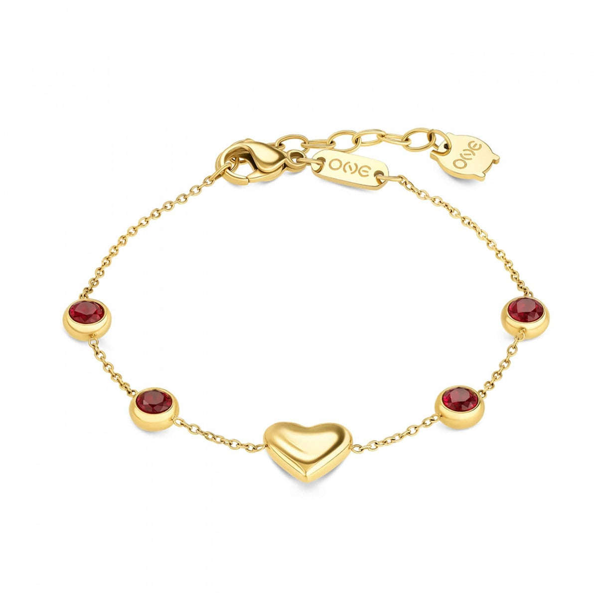 One Senhora Red Spark Gold Pulseira