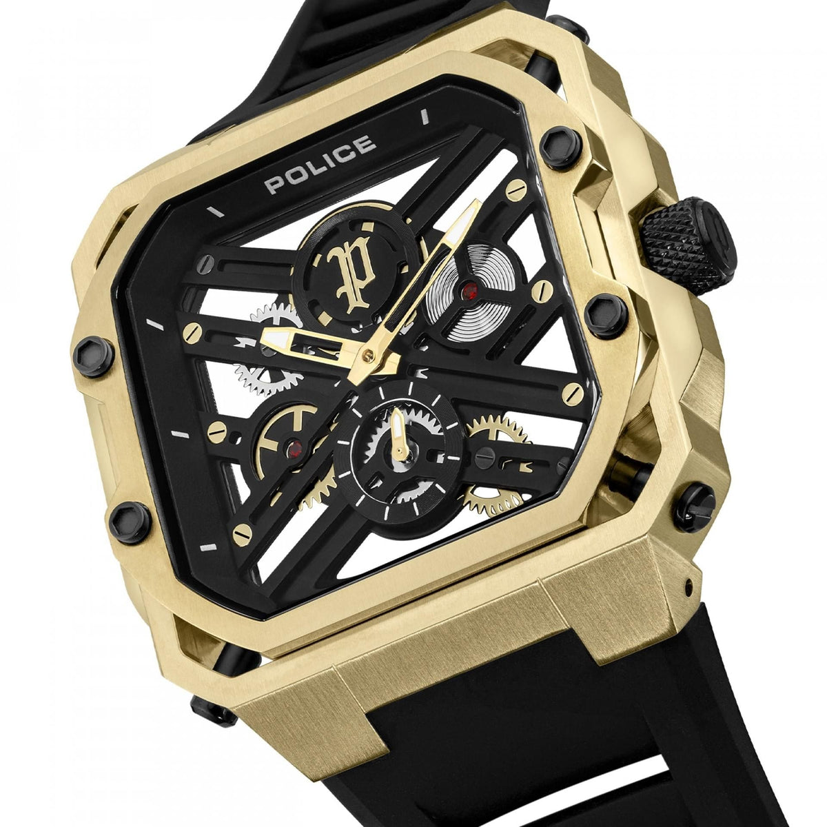 Police Relógio Disruptor I Dourado
