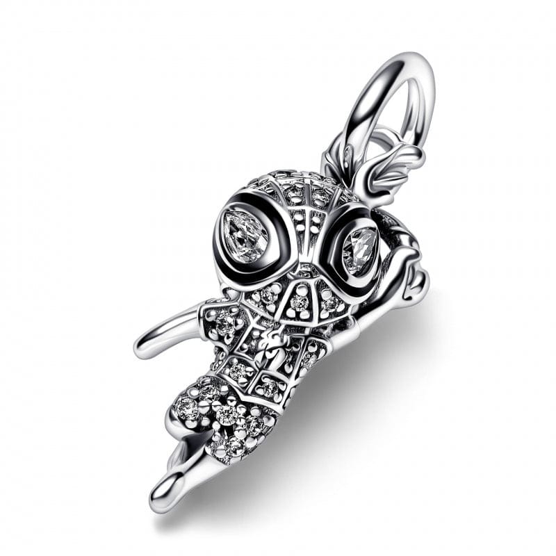 Pandora Marvel Spider-Man Pavé Conta Pendente Pulseirar