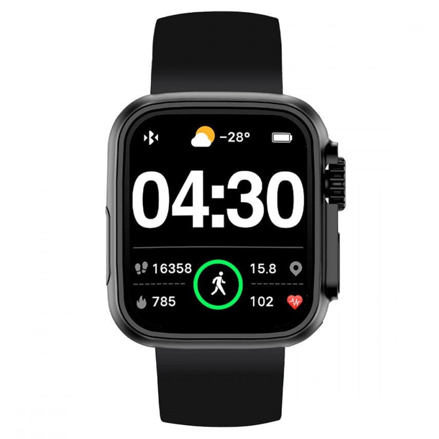 Radiant Smartwatch Jersey Black Sili Negra