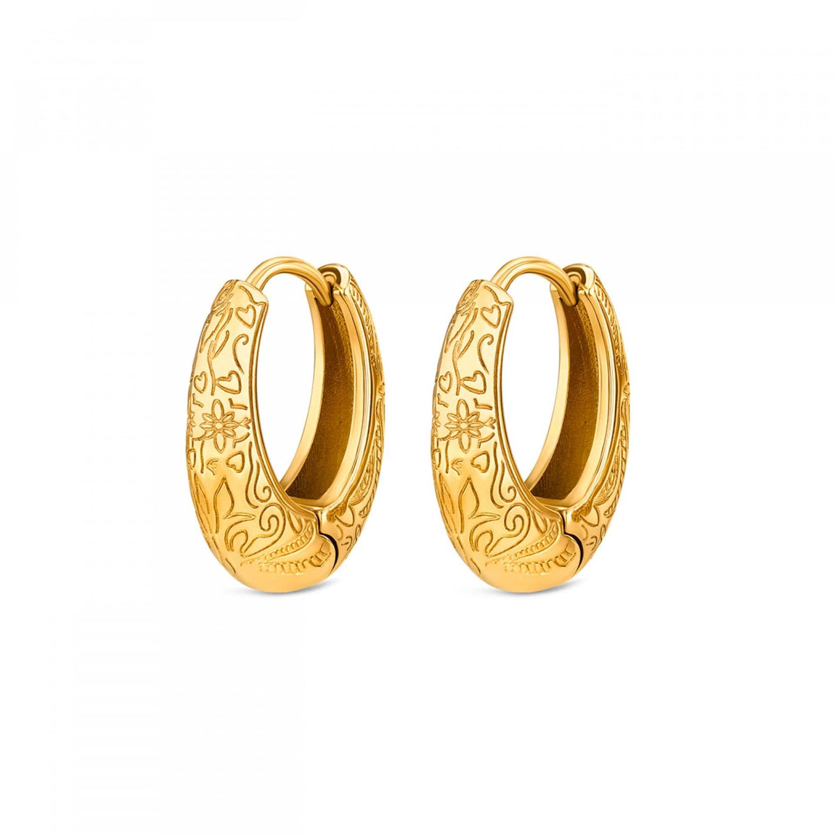 One Senhora Alma Classic Hoop Gold Brincos