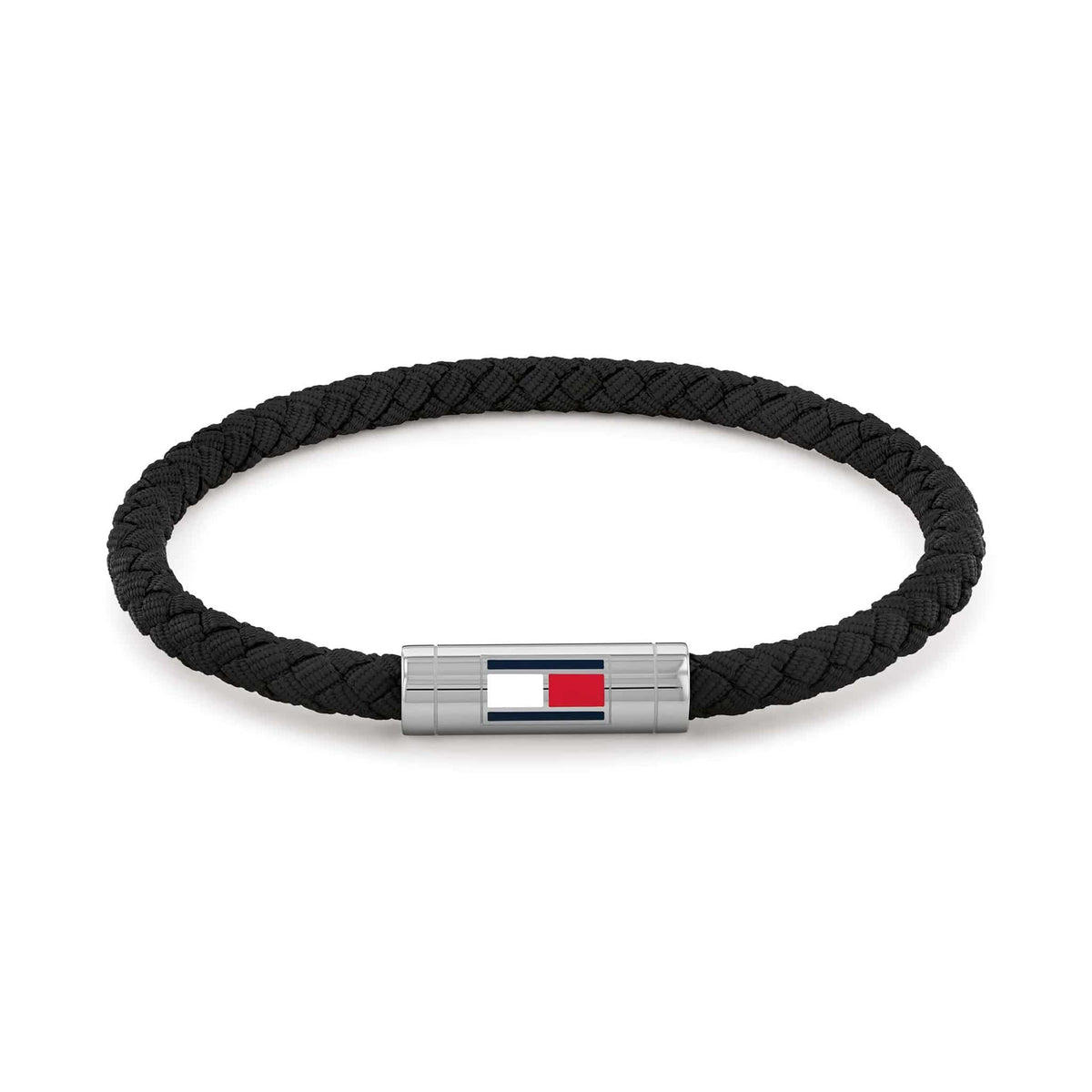 Tommy Hilfiger Black Nylon Pulseira Homem