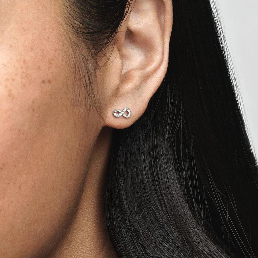 Pandora Sparkling Infinity Brincos Mulher