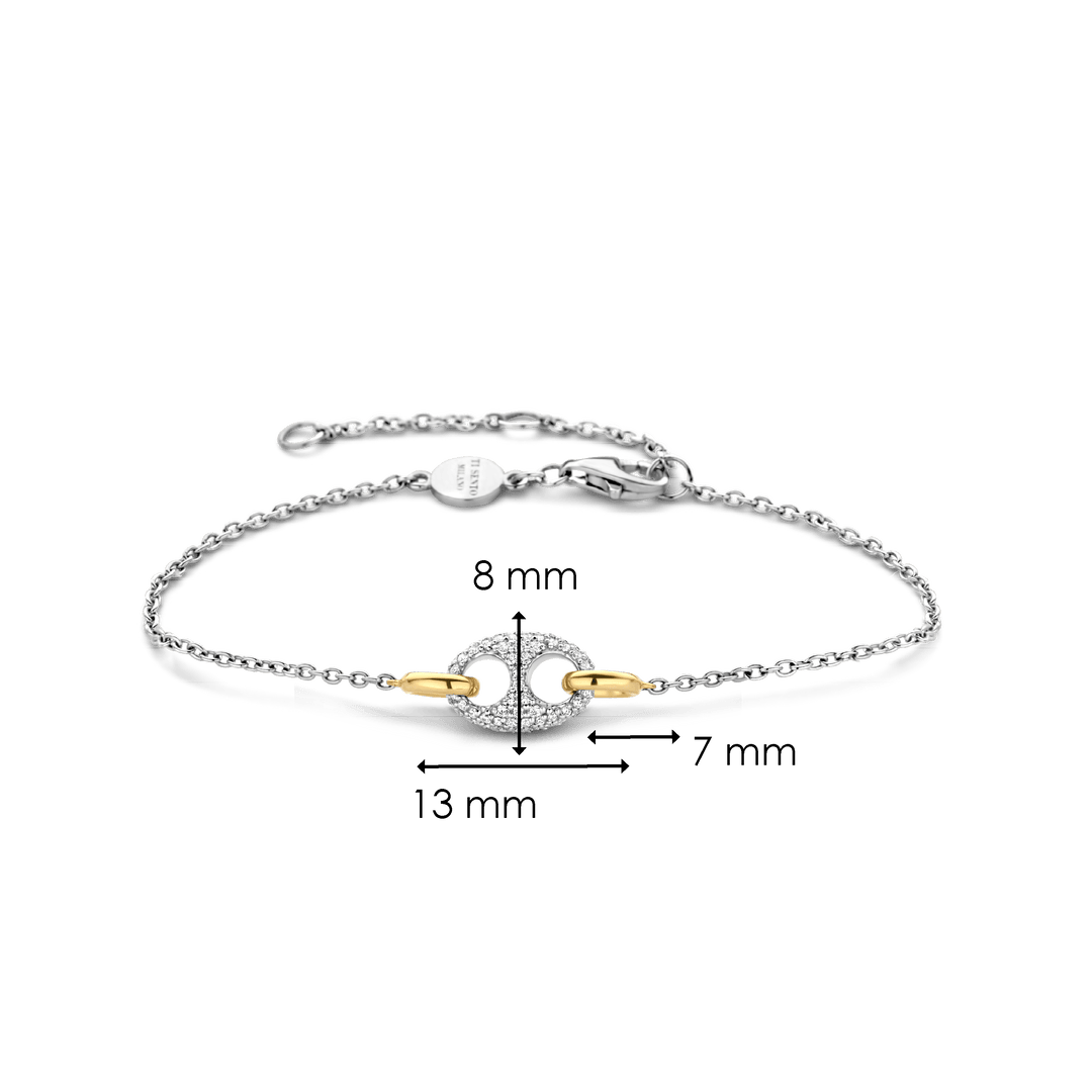 Ti Sento Pulseira Bicolor Mulher