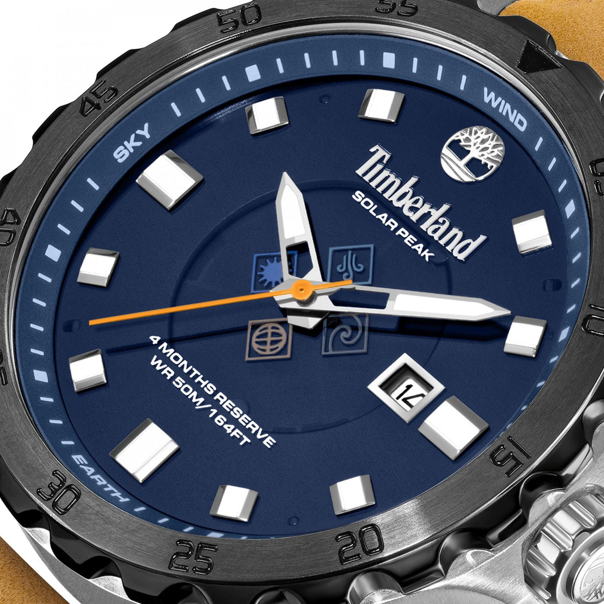 Timberland Relógio Solar Peak Azul Homem