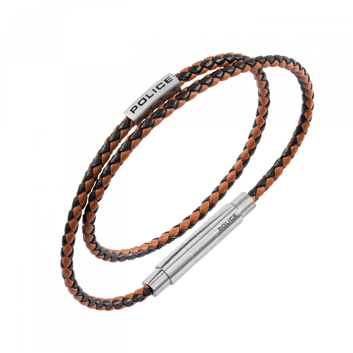 Police Pulseira Duplex Castanha Homem