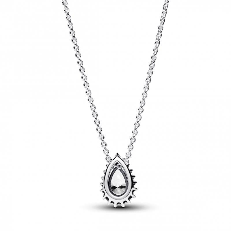 Pandora Sparkling Pear Halo Colar Mulher