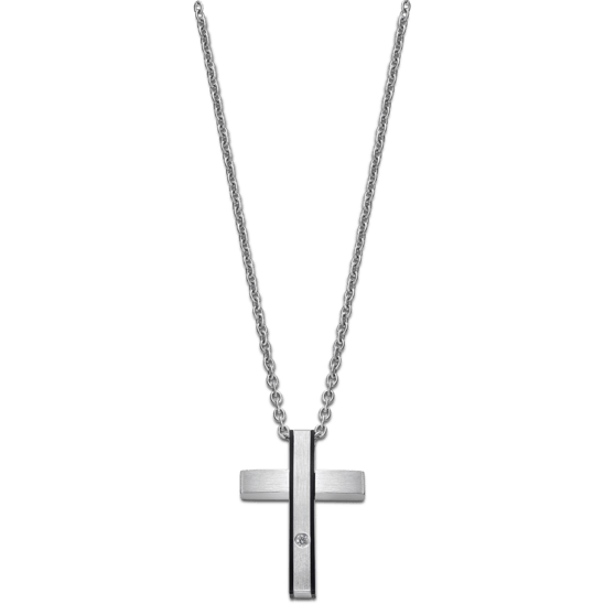 Lotus Style Colar Cruz Homem
