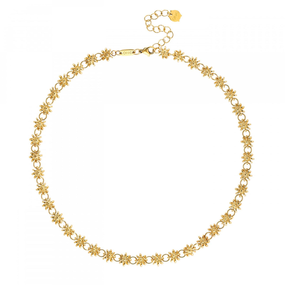 One Senhora Neckmess Daisy Gold Colar