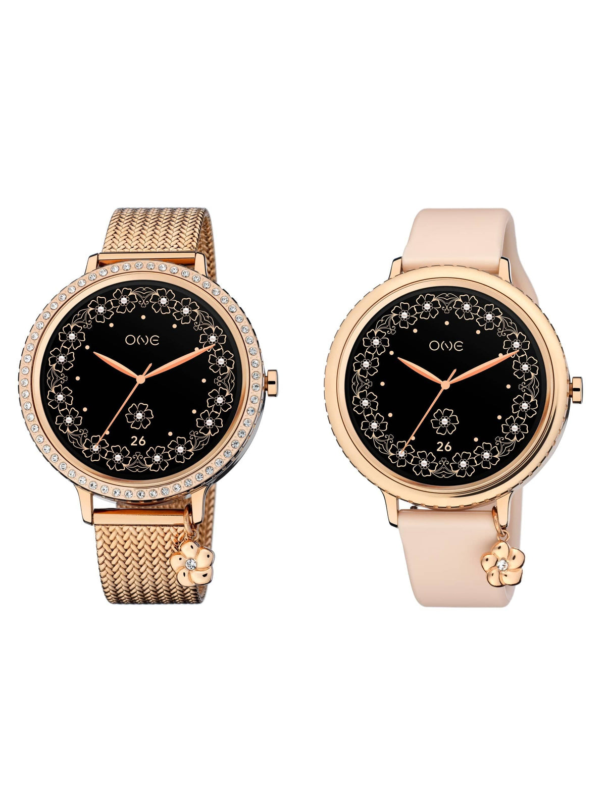 One Super Smart Rosegold Set Relógio