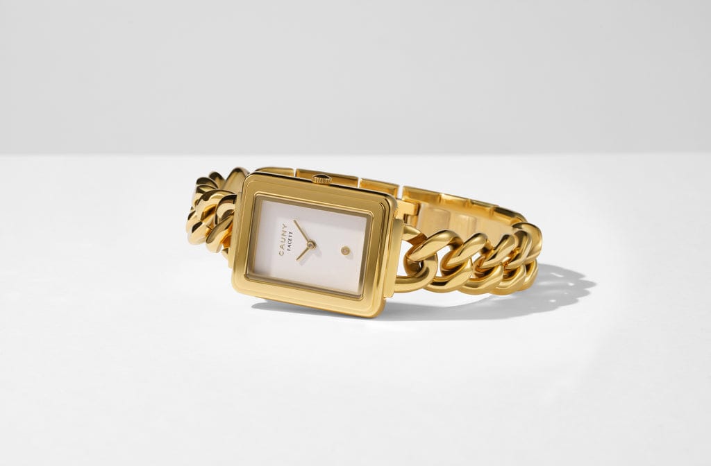 Cauny Facett Diamond Gold Relógio Mulher