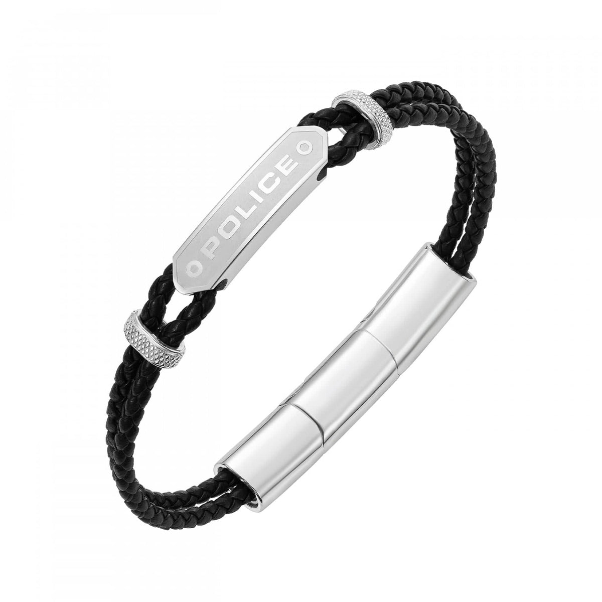 Police Pulseira Twincord Preta
