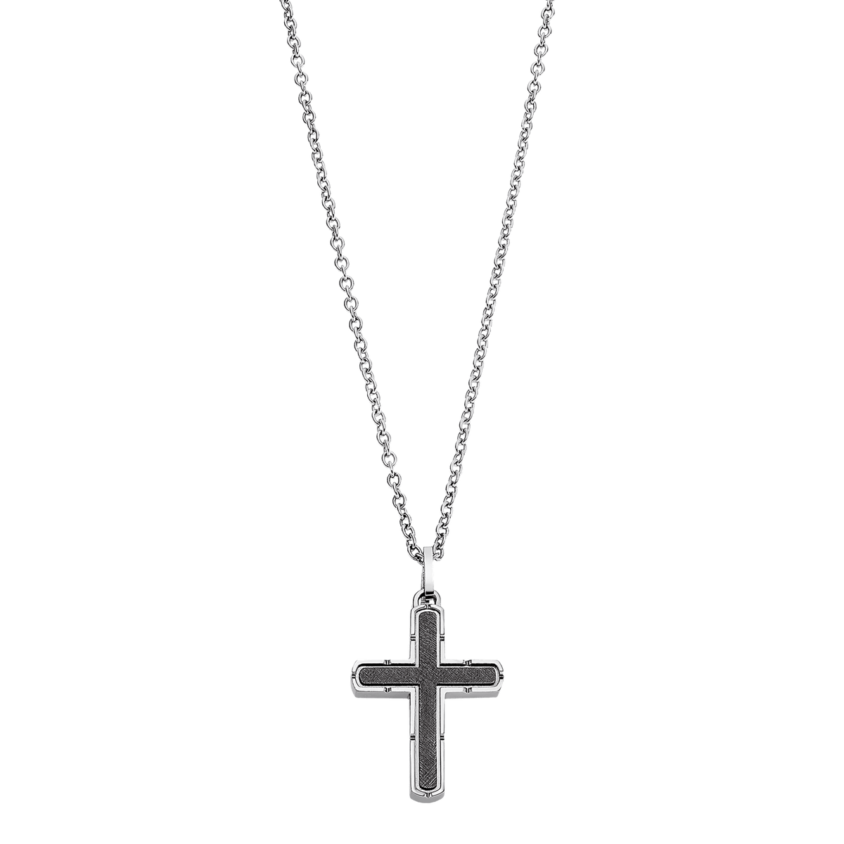 Lotus Style Colar Cruz Homem