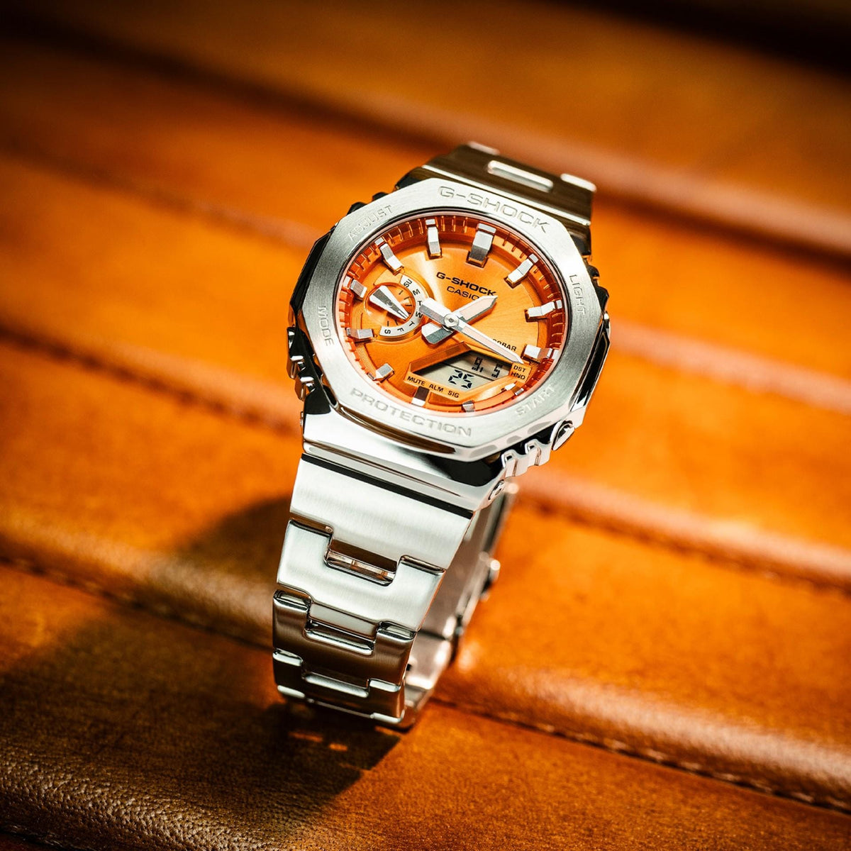 G-Shock Relógio G-Steel Laranja