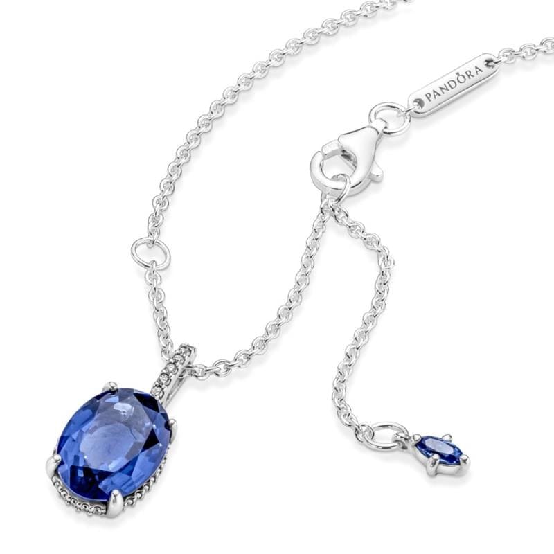 Pandora Sparkling Statement Halo Colar Mulher
