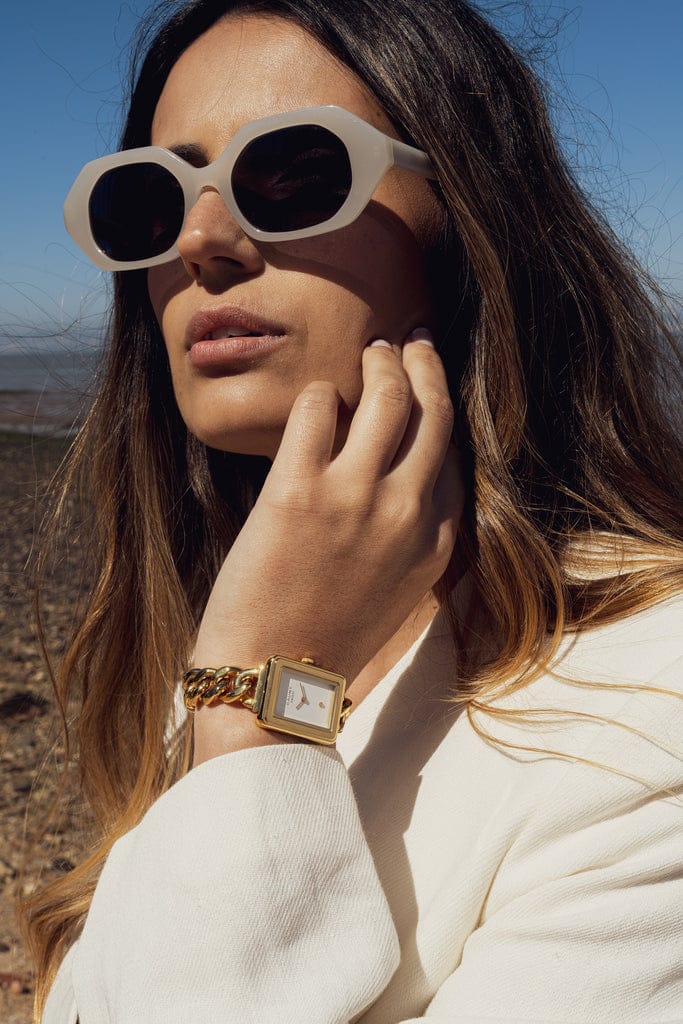 Cauny Facett Diamond Gold Relógio Mulher