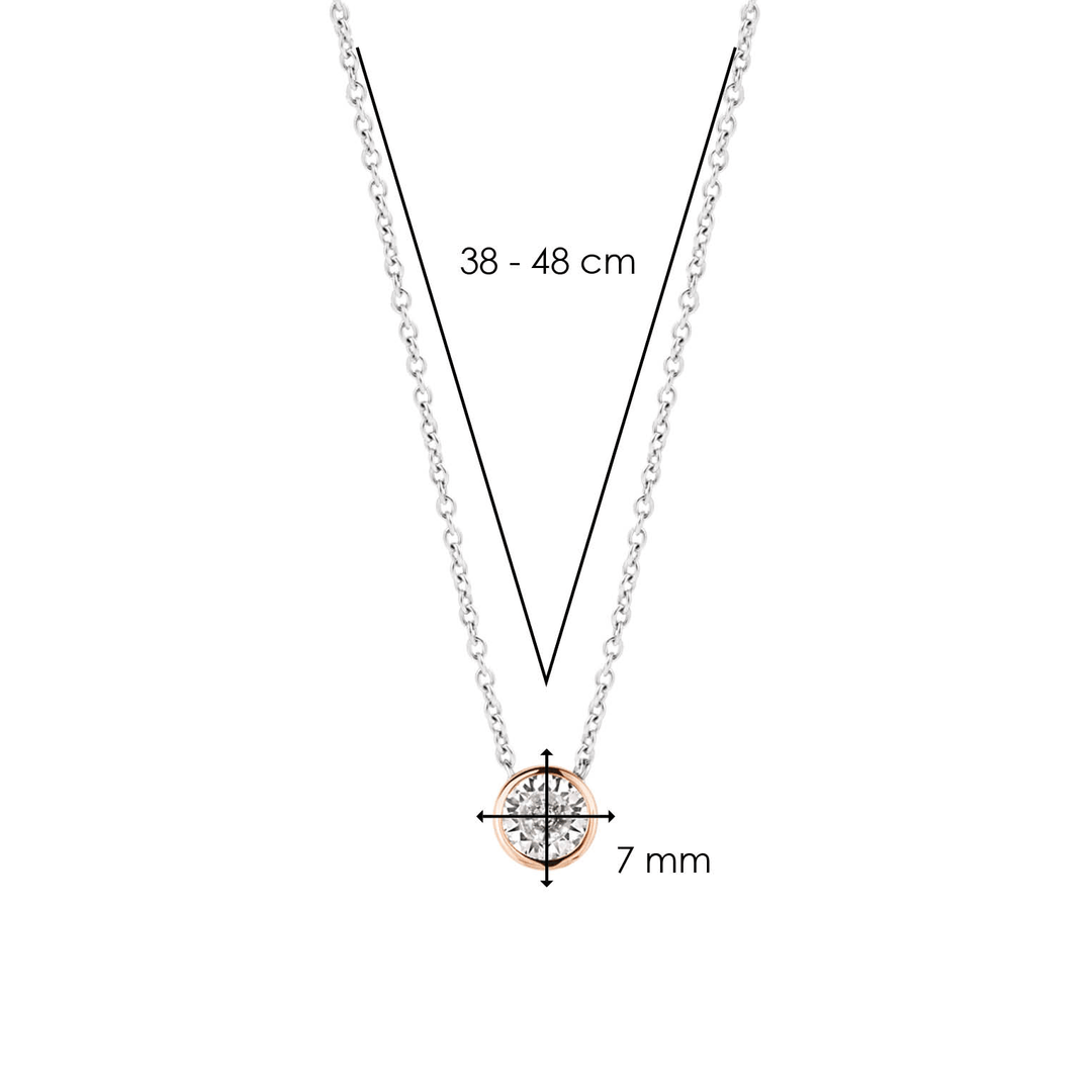 Ti Sento Colar Rose Gold Mulher
