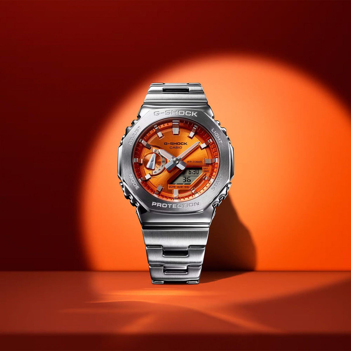 G-Shock Relógio G-Steel Laranja