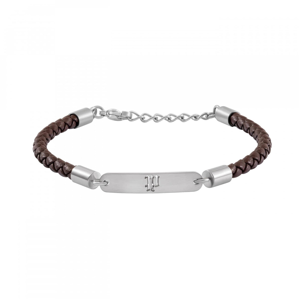 Police Pulseira Interwove Castanha Homem