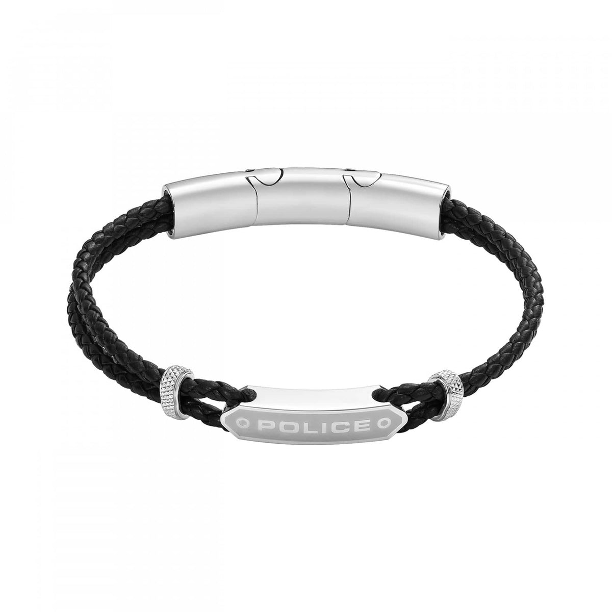 Police Pulseira Twincord Preta