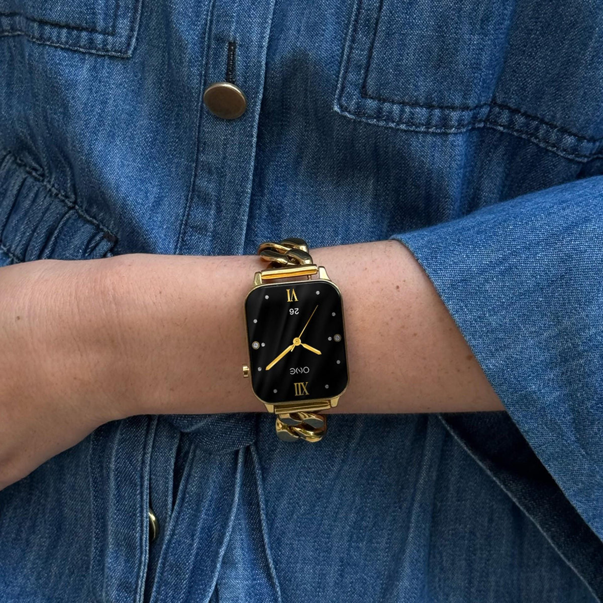 One Frame Gold Links Smartwatch